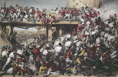 Storming of Delhi, engraved by T.H. Sherratt, published by the London Printing and Publishing Company, August 1859